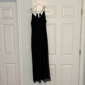 Black maxi dress